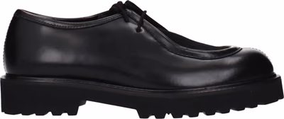 Black Leather Oxfords And Derbies