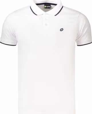 White Polyester Men's Polo Shirt