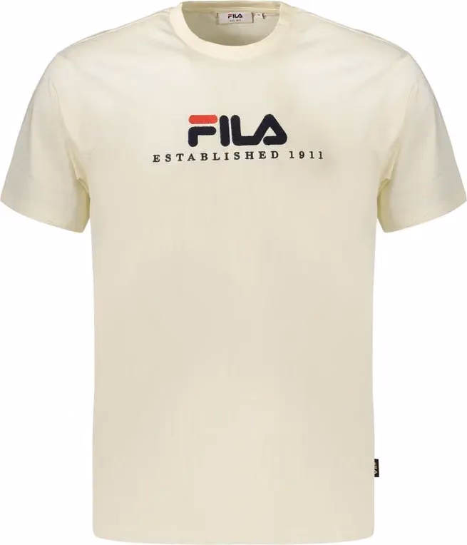 Fila Beige Cotton Men's T-Shirt