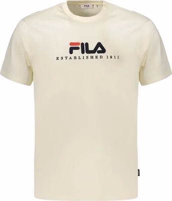 Beige Cotton Men's T-Shirt