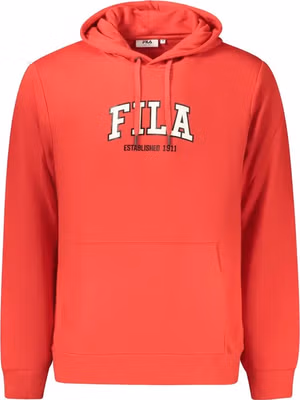Red Cotton Men's Hoodie