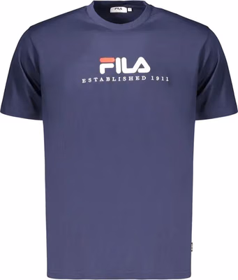 Blue Cotton Men's T-Shirt