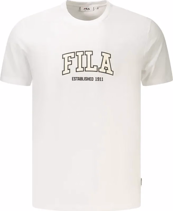 Fila White Cotton Men's T-Shirt
