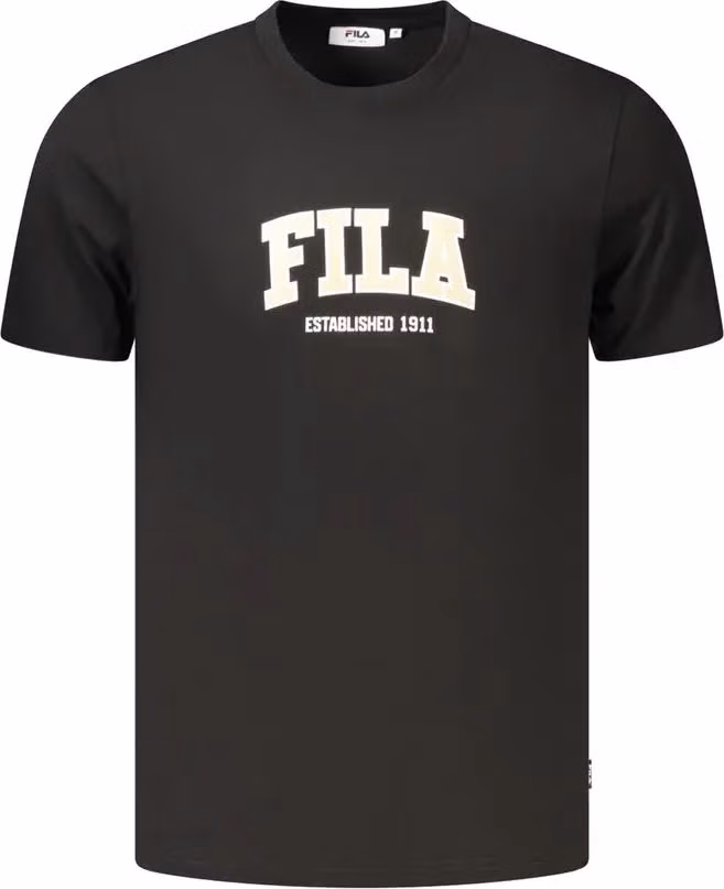 Fila Black Cotton Men's T-Shirt