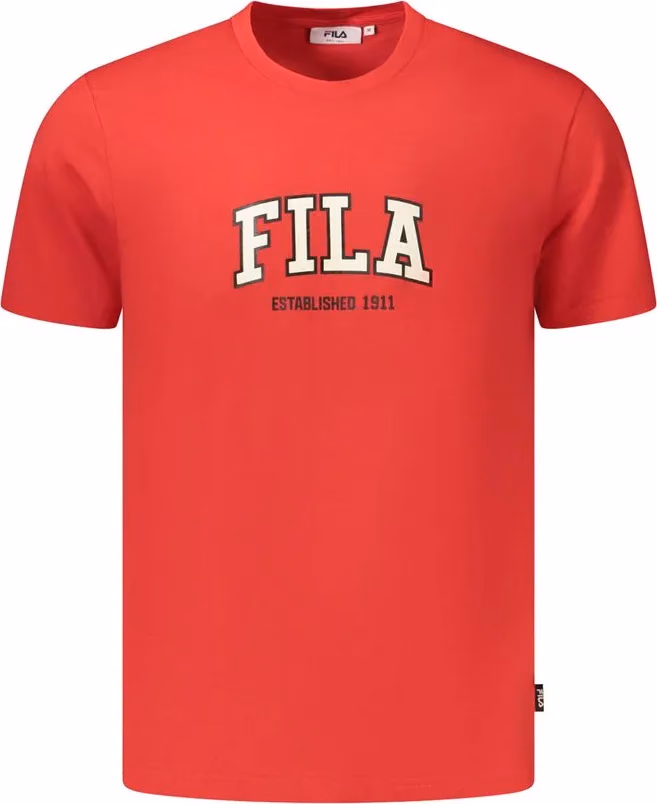 Fila Rosso Cotton Mens Tshirt