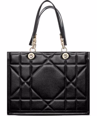 Black Leather Tote Bag