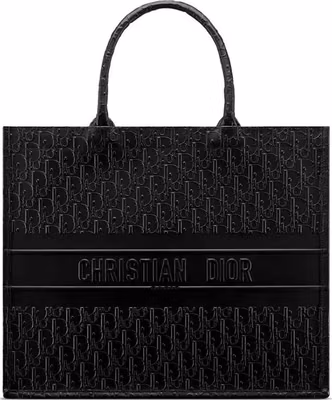 Black Calfskin Tote Bag