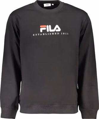 Black Cotton Men's Sweatshirt