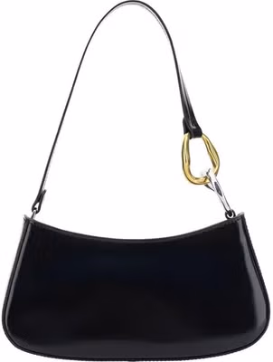 Black Calf Leather Bos Taurus Shoulder Bag