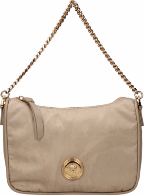Beige Fabric Handbag