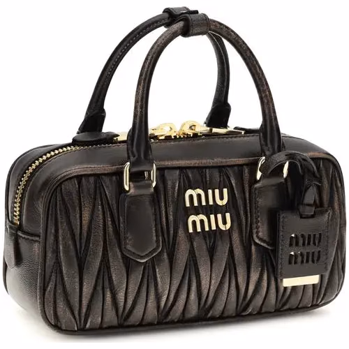 Miu Miu Brown Lamb Ovis Aries Aries Handbag