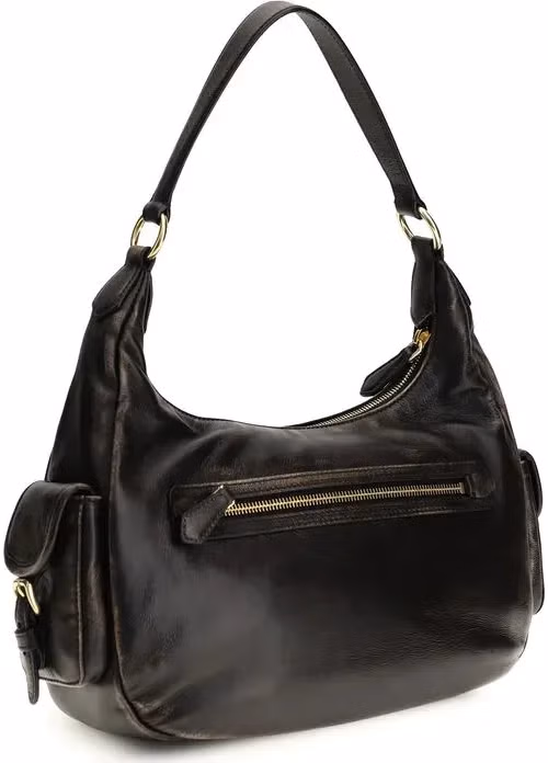 Miu Miu Brown Calf Leather Bos Taurus Shoulder Bag