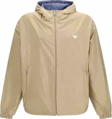Beige Recycled Polyamide Shell Jacket