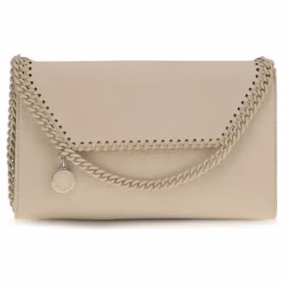 Beige Polyester Shoulder Bag