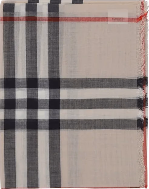 Burberry Beige Silk Foulard