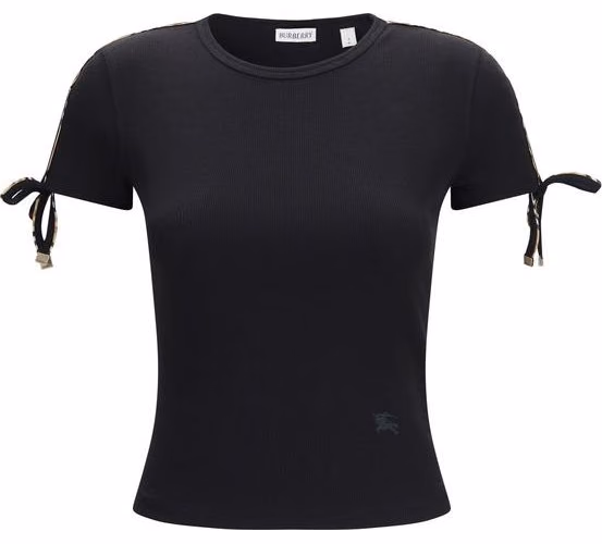 Burberry Black Cotton T-Shirt