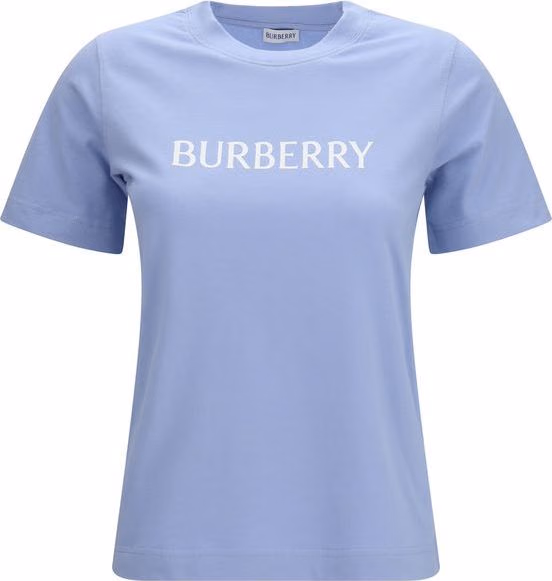 Burberry Blue Cotton T-Shirt