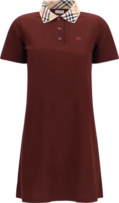 Bordeaux Cotton Casual Dress