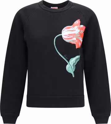 Black Cotton Sweatshirt