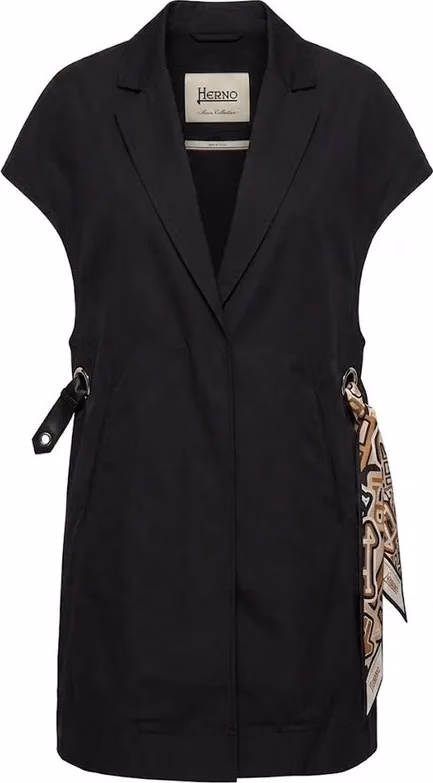 Herno Black Cotton Dress