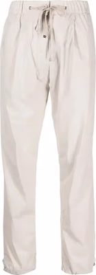 Gray Elastane Casual Pants