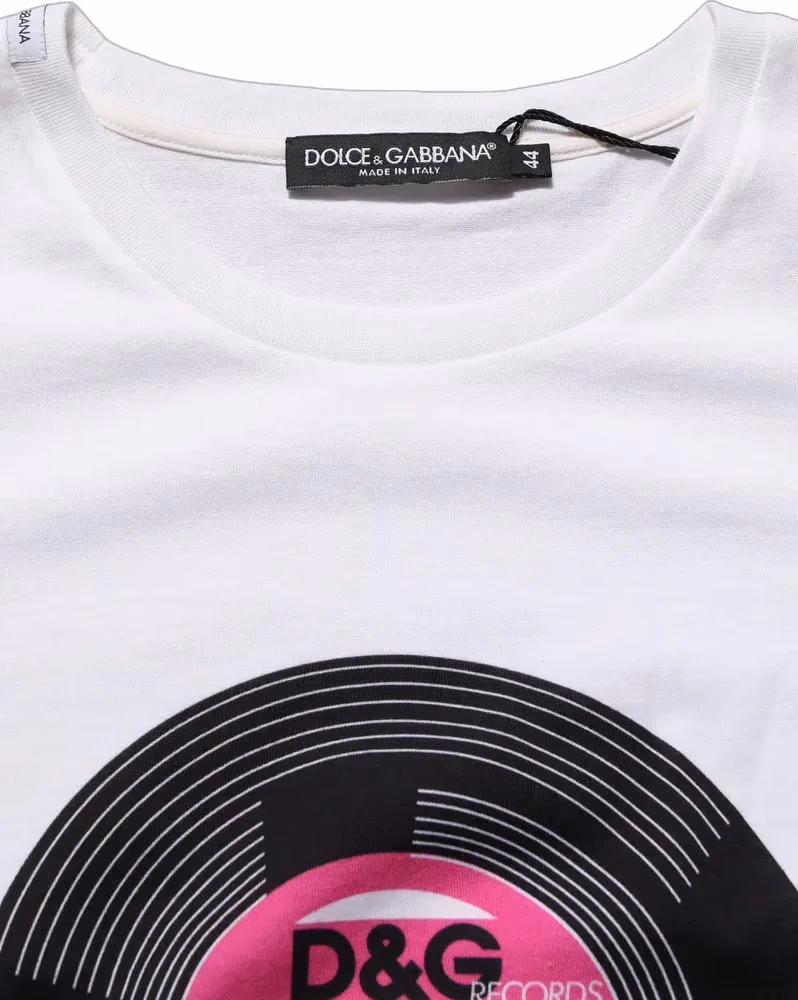 Dolce & Gabbana White D&G WE LOVE JAPAN Print Cotton T-shirt