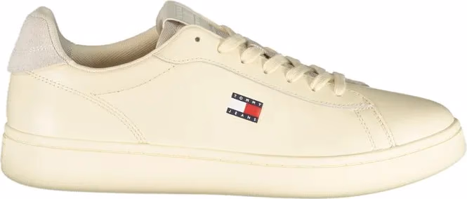 Tommy Hilfiger White Polyurethane Men's Sneaker