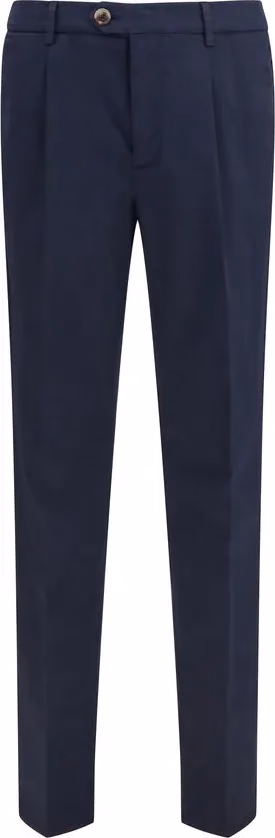 Brunello Cucinelli Black Cotton Chino Pants
