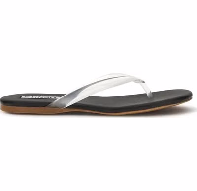 Black Rubber Flip-Flop Sandals