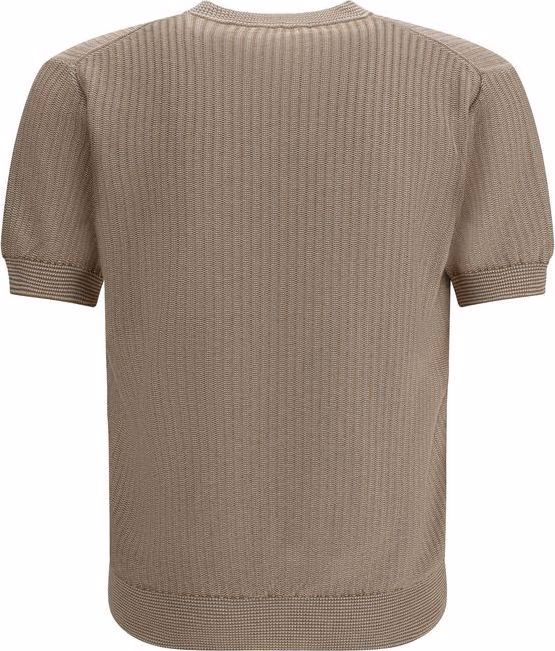 Piacenza Cashmere Beige Cotton Sweatshirt