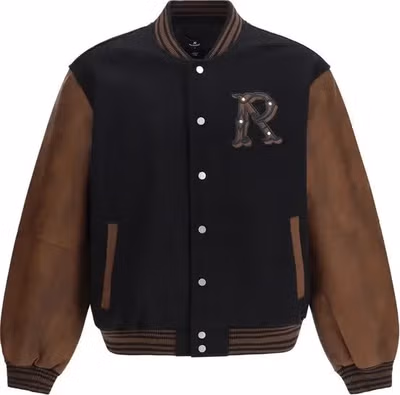 Black Wool Oves Aries Bomber