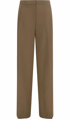 Brown Wool Oves Aries Casual Pants