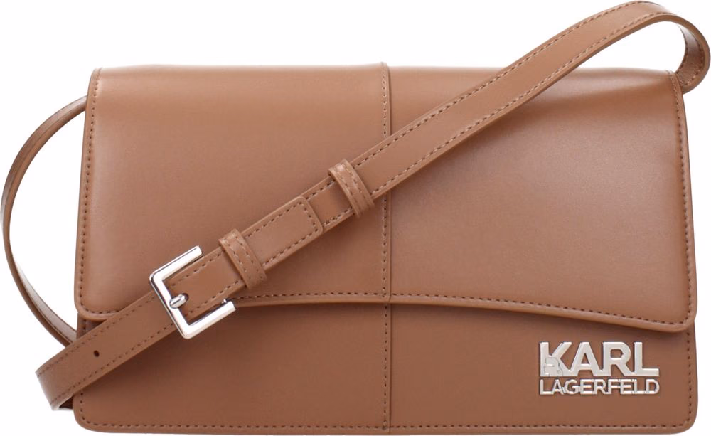 Karl Lagerfeld Brown Polyethylene Crossbody Bag