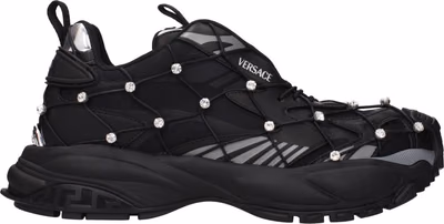 Black Fabric Sneakers