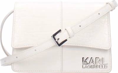 White Polyethylene Crossbody Bag