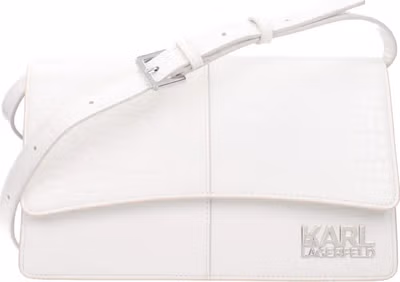 White Polyethylene Crossbody Bag