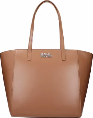 Brown Polyethylene Shoulder Bag