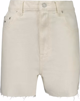 White Cotton Women Shorts