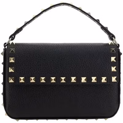 Black Calf Leather Bos Taurus Shoulder Bag