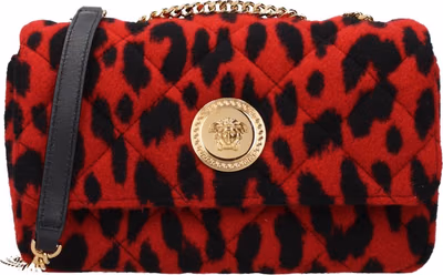 Red Wool Shoulder Bag