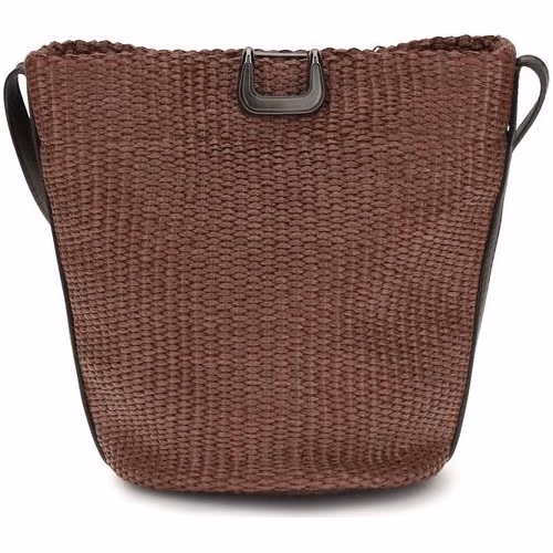 Brunello Cucinelli Bordeaux Cotton Backet Bag
