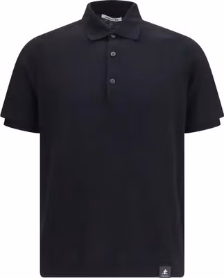 Black Cotton Polo Shirt