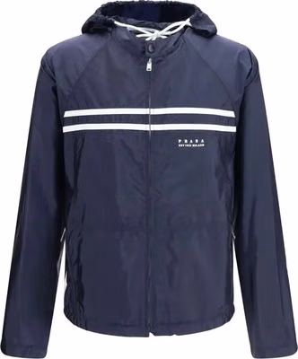 Blue Nylon Shell Jacket