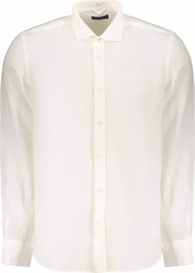 North Sails White Linen Men's Shirt