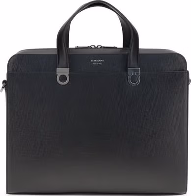 Black Calf Leather Bos Taurus Briefcase