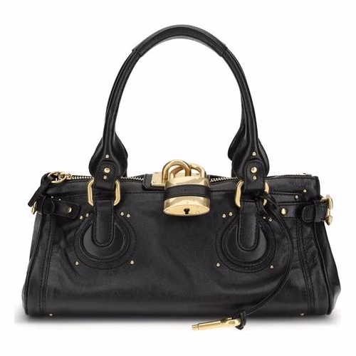 Chloé Black Buffalo Leather Shoulder Bag