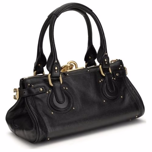 Chloé Black Buffalo Leather Shoulder Bag