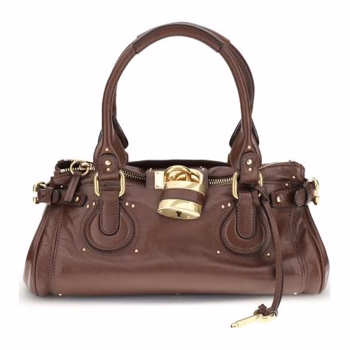 Chloé Bordeaux Buffalo Leather Shoulder Bag