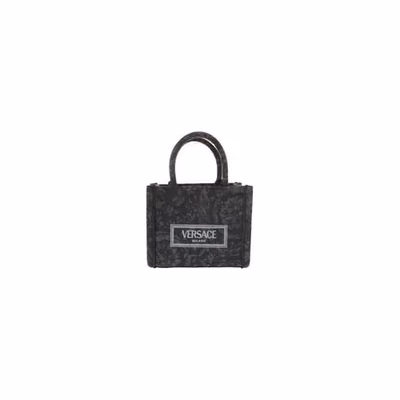 Versace Women'S 'Extra Small Athena' Shopping Bag Black