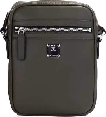 MCM Visetos Leather Camera Crossbody Bag